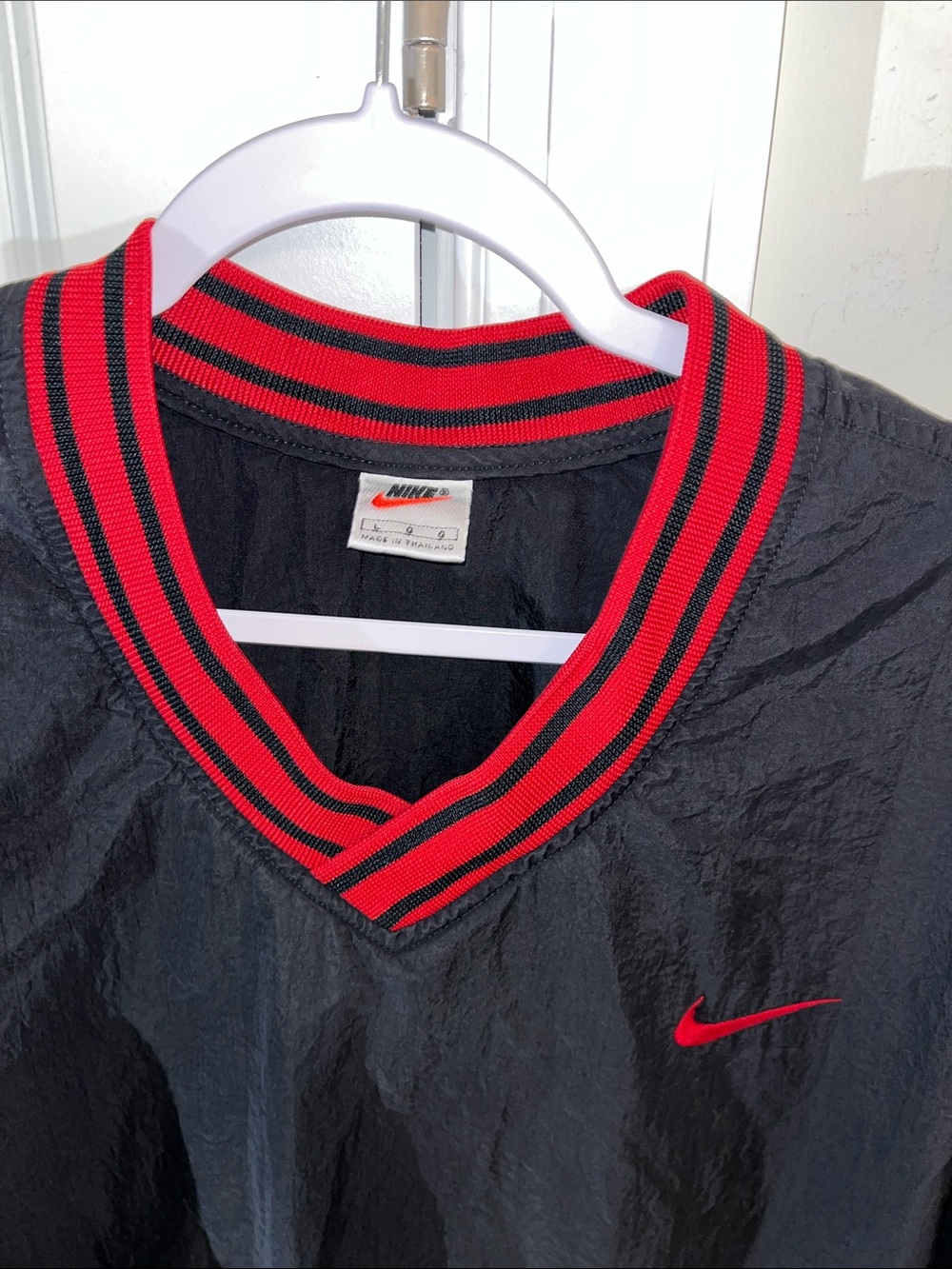 Vintage Nike Black Nylon Polymide Coated Gym Casual Basketball Work Out Jacket - Picture 5 of 5